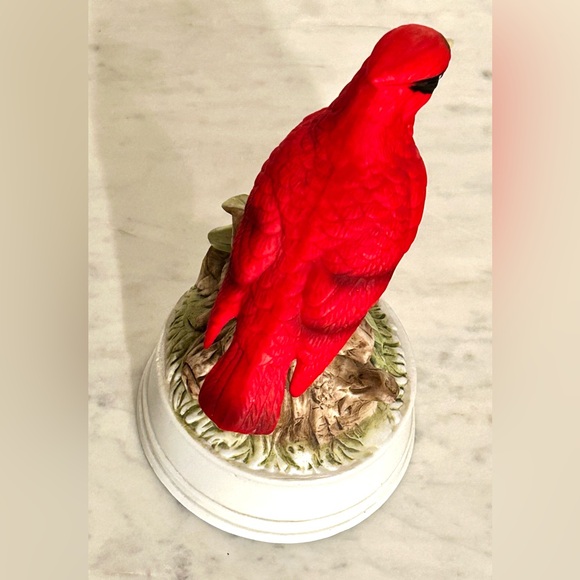 Red Cardinal Bird Figurine Ceramic Decorative Accent - Picture 5 of 7
